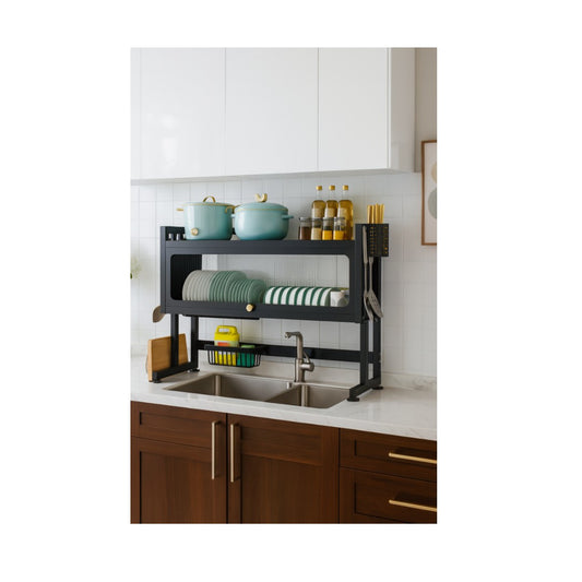 Escurreplatos de Acero Multifuncional Organizador de Cocina