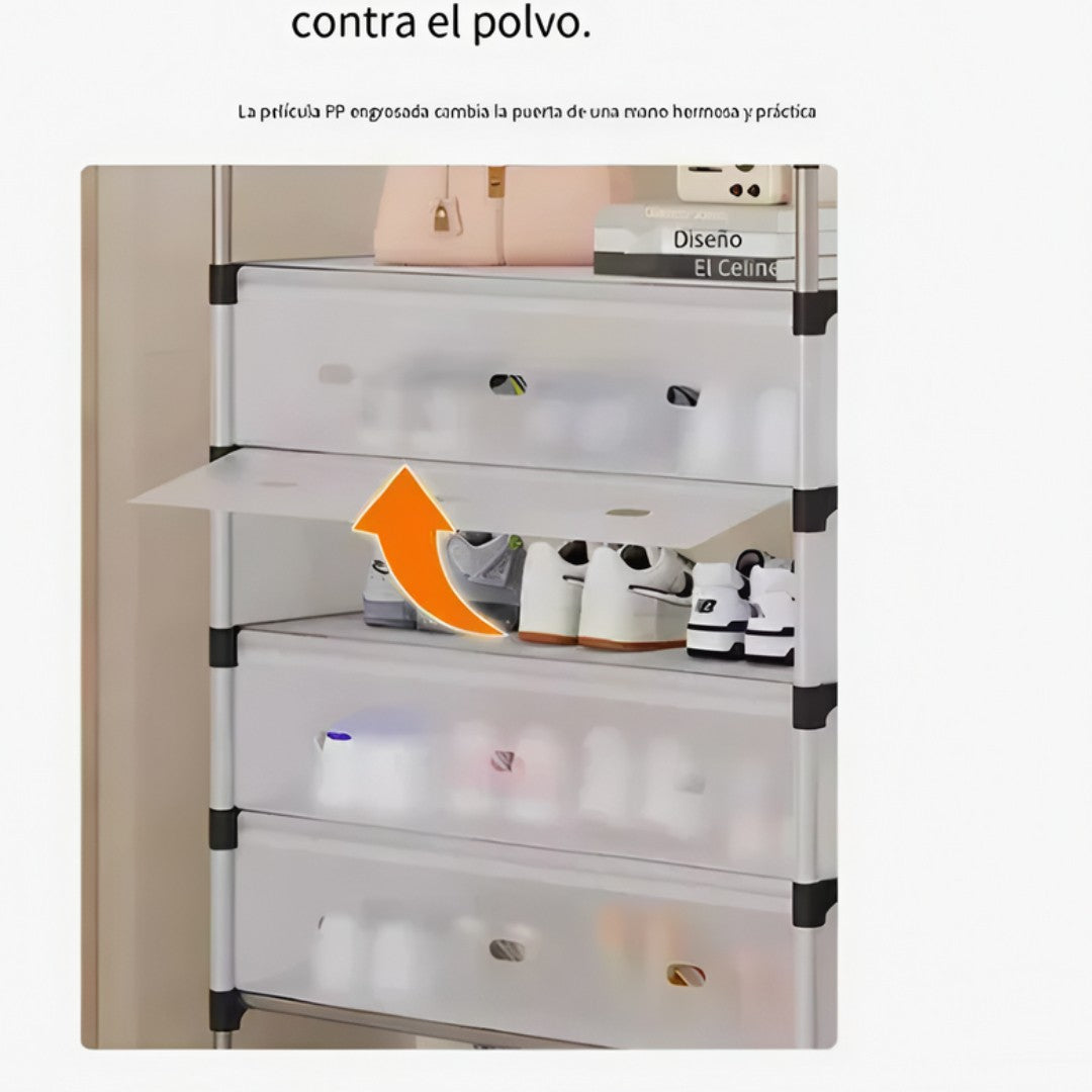 Organizador con Cajonera y Perchero 3 en 1 Estilo Minimalista