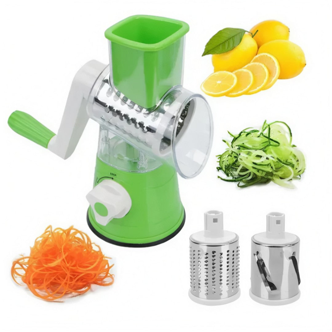 Rallador y Cortador de Verduras Manual 3 en 1