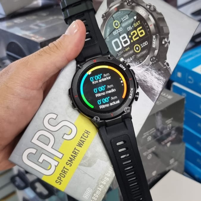 SMARTWATCH K37 CON GPS INTEGRADO PARA DEPORTES AL AIRE LIBRE