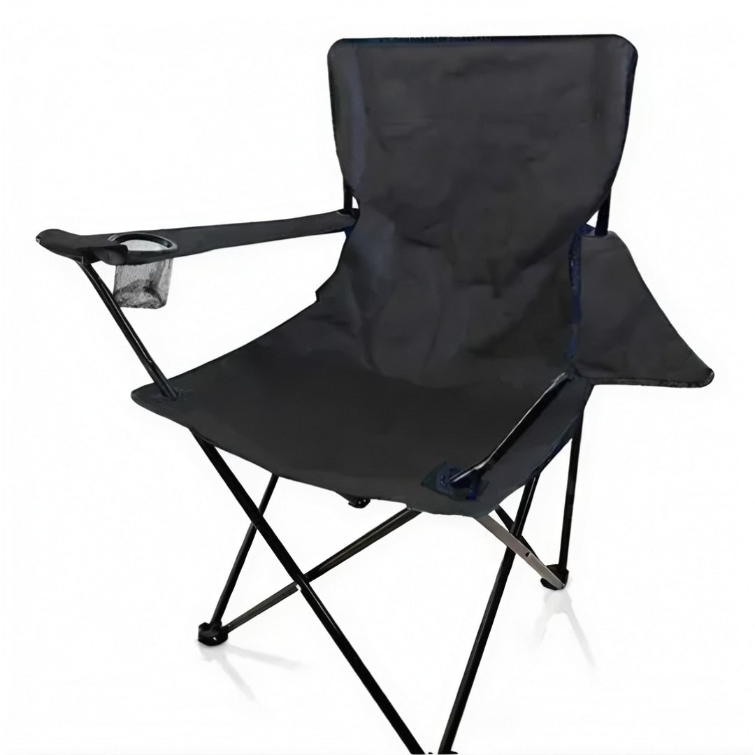 Silla Plegable Portátil con Portavasos