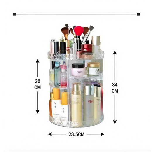 Organizador Giratorio de Maquillaje 360° Orden y Estilo