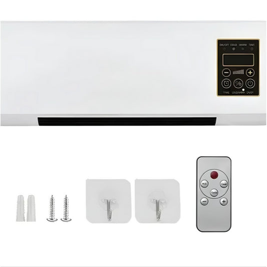 Calefactor Eléctrico de Pared  Control Remoto & Pantalla Digital