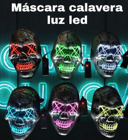 Mascaras de halloween con luz LED