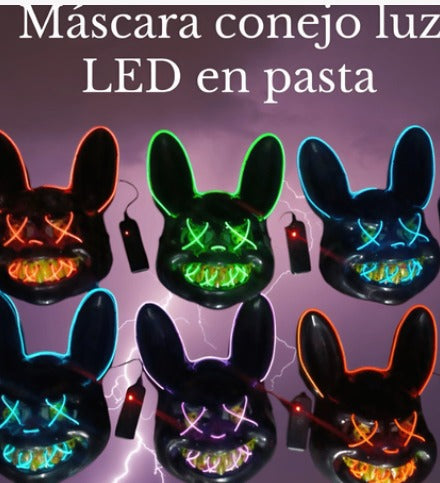 Mascaras de halloween con luz LED