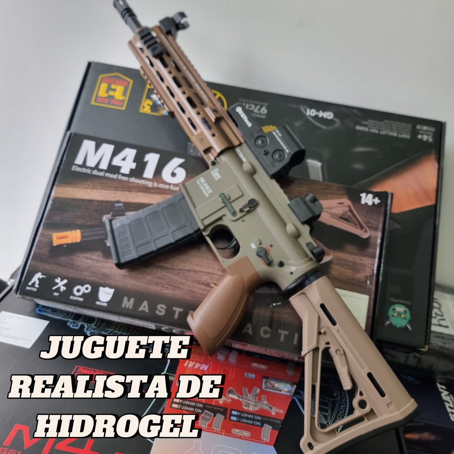 Rifle M416 de Hidrogel Realista