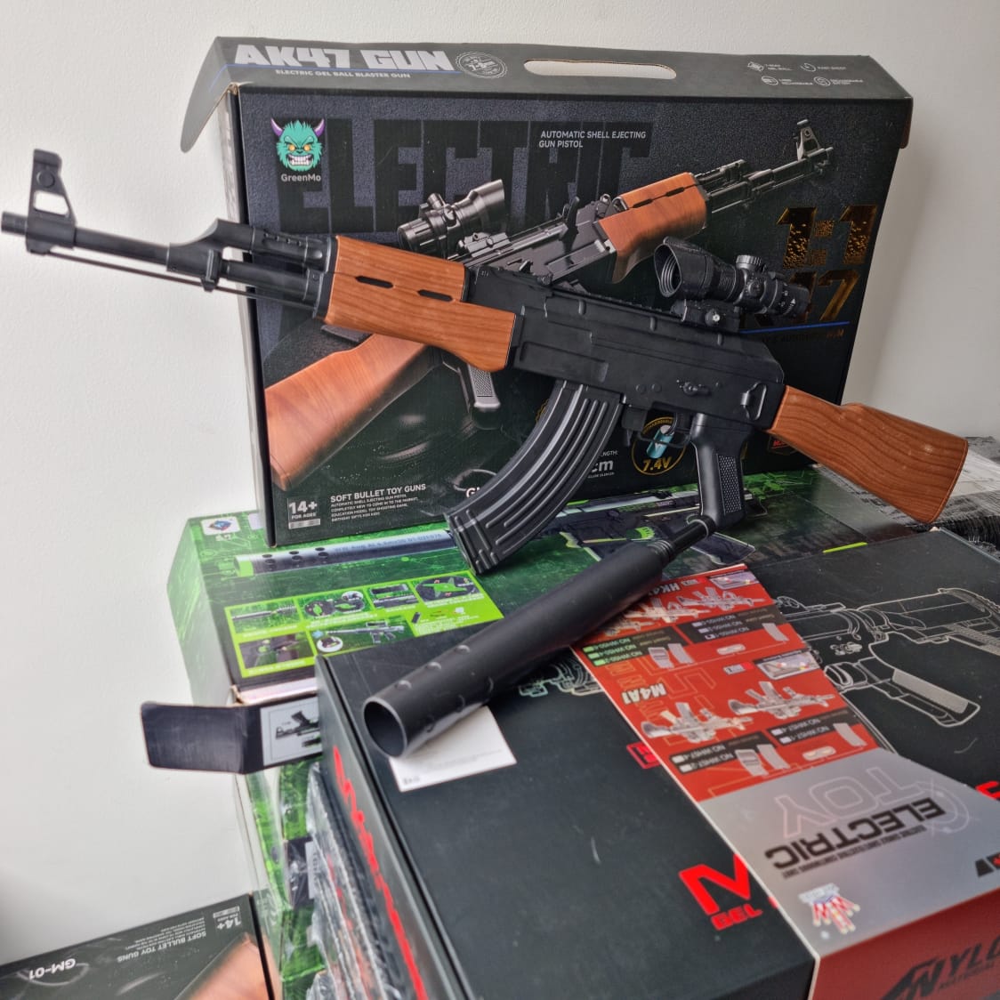 AK47 de Hidrogel Realista 1.1 Rifle Eléctrico Potente