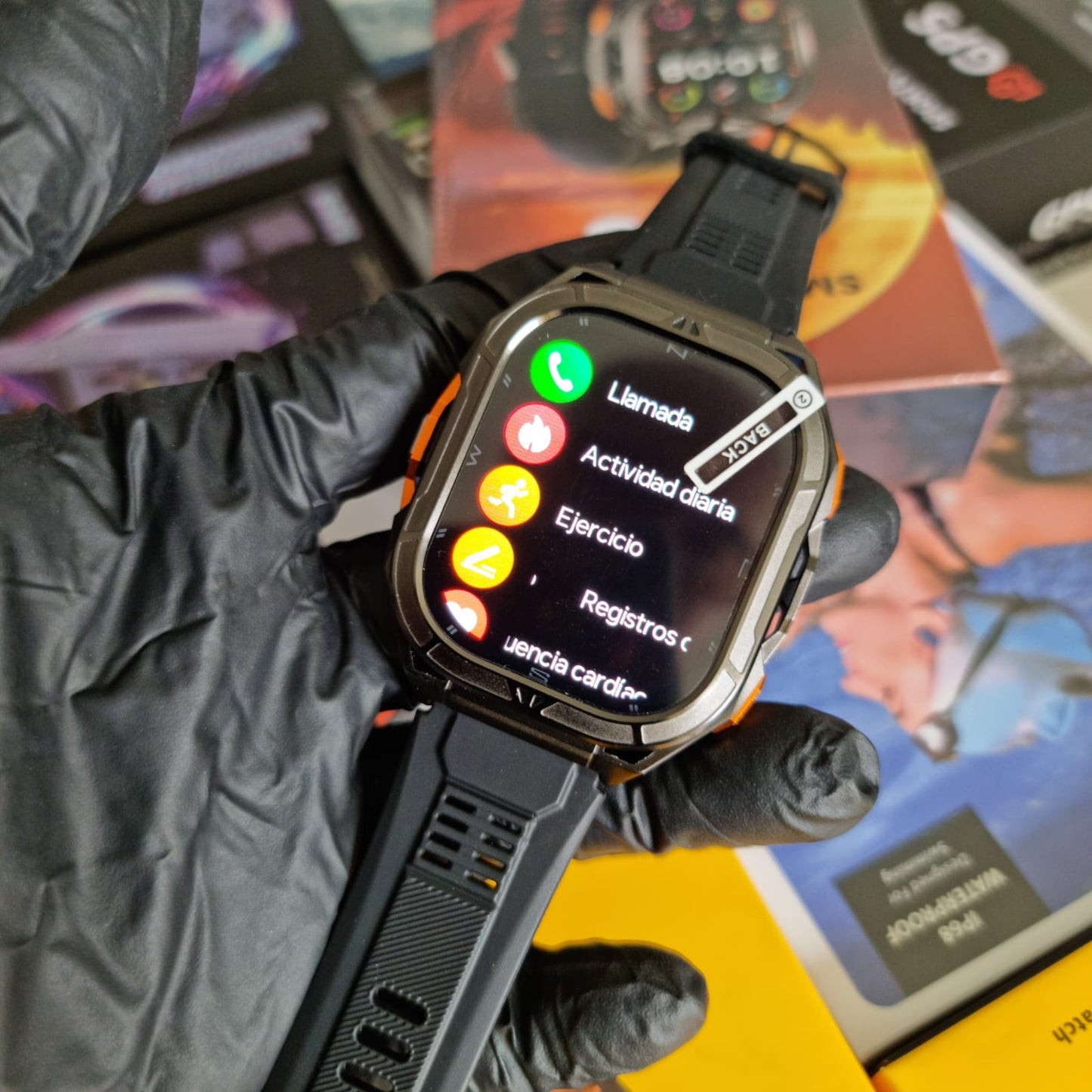 Reloj Inteligente X5 GPS Doble- AMOLED 1.96 Resistencia 5ATM