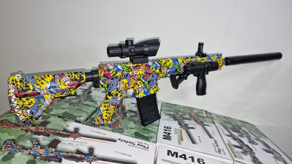 Rifle M416 de Hidrogel + Laser