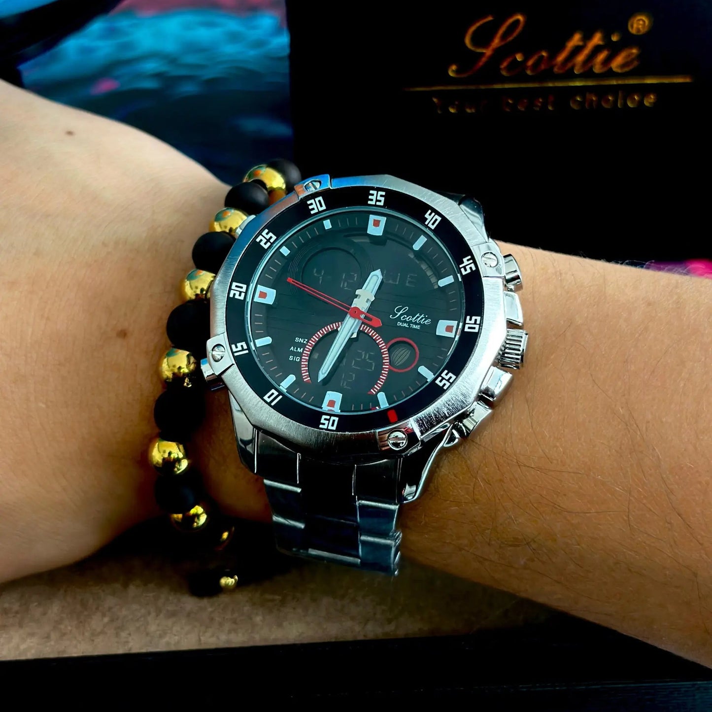 Reloj Scottie 1146 Hombre Análogo Digital Resistente