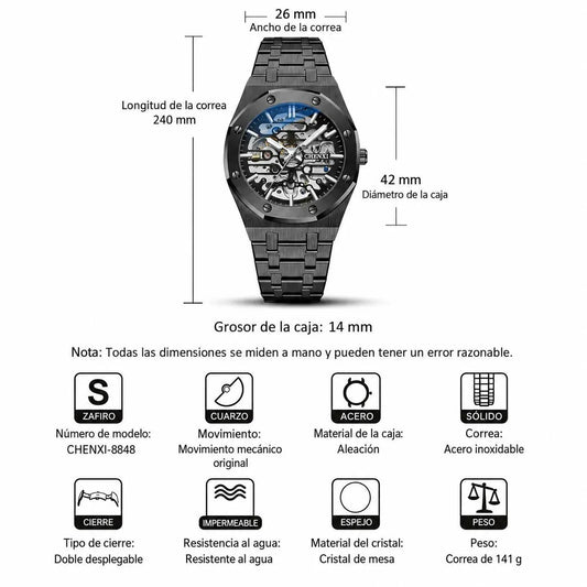 Reloj Chenxi 8848 Automático Skeleton para Hombre