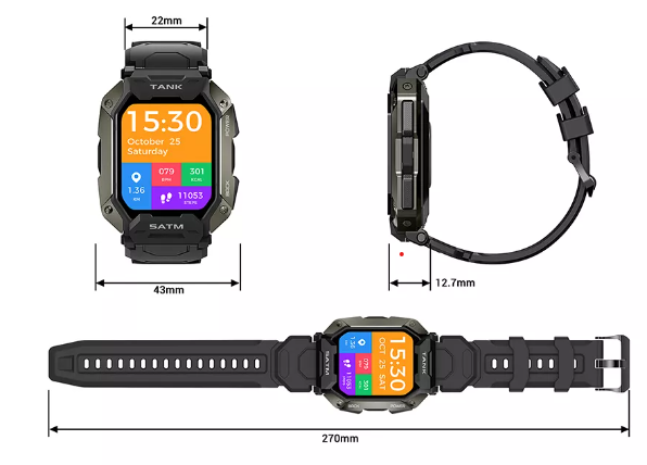 SMARTWATCH  KOSPET TANK M1 ORIGINAL